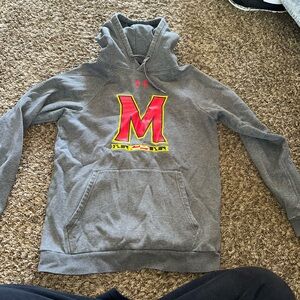 Under Armour Gray Hooded Pullover